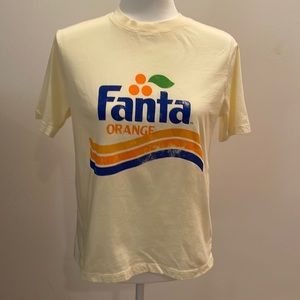 H&M Orange Fanta Yellow  T-Shirt Size Medium